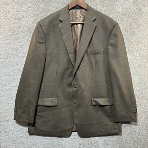 Lauren Ralph Lauren Sport Coat Men's 46 Brown Houndstooth‎ Single Breasted Wool